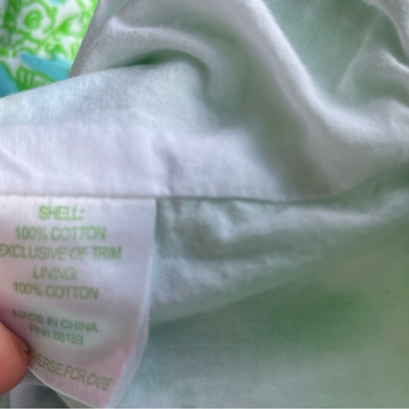 Lilly Pulitzer Janice Its A Zoo Limeade Dress Sz 8 Gold Embroidery Panda Lion - Picture 8 of 10